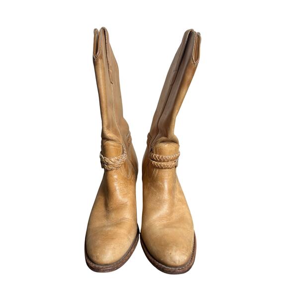 Town & Country 7.5 Beige Women Heel Boots Made In Brazil - Picture 2 of 6